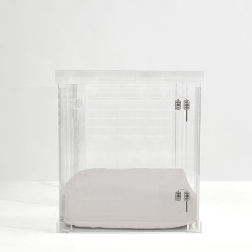 Hiddin Clear Acrylic Dog CratetoGate & Reviews Wayfair